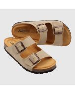 beige sandal, toffel med softsole 8.0